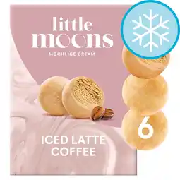 Tesco Little Moons Iced Latte Coffee Mochi Ice Cream 6x32g offer