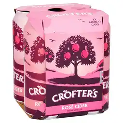 Tesco Crofter's Rose Cider 4x440ml offer