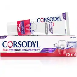 Tesco Corsodyl Gum, Strengthen and Protect Whitening Toothpaste 75ml offer