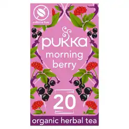 Tesco Pukka Organic Morning Berry 20 Tea Bags 34G offer