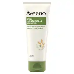 Tesco Aveeno Daily Moisturising Body Lotion Moisturiser Sensitive Skin 200ml offer