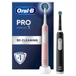 Tesco Oral B Pro Series Duo Electric Toothbrush Pink/Black offer