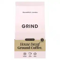 Tesco Grind, House Decaf Ground Coffee, 200 grams offer