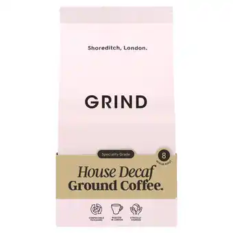 Tesco Grind, House Decaf Ground Coffee, 200 grams offer