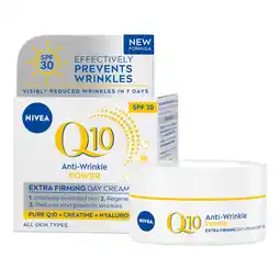 Tesco NIVEA Q10 Power Anti-Wrinkle Day Cream Moisturiser SPF30 50ml offer