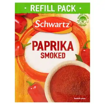 Tesco Schwartz Smoked Paprika Refill Pack 32g offer