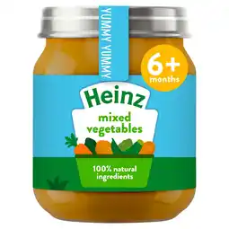 Tesco Heinz Mixed Vegetables Jar Baby Food 120g offer