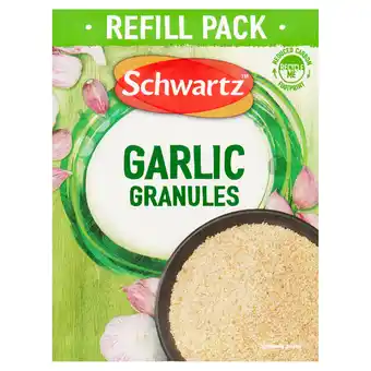 Tesco Schwartz Garlic Granules Refill Pack 40g offer