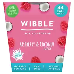 Tesco Wibble Raspberry & Coconut Jelly Pot 150G offer