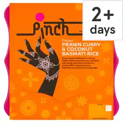 Tesco Pinch Proper Prawn Curry & Coconut Basmati Rice​ 400g offer