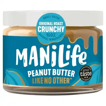 Tesco Manilife Original Roast Crunchy Peanut Butter 275g offer