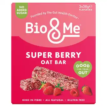 Tesco Bio&Me Super Berry Oat Bar 3x38g offer