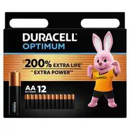 Tesco Duracell Optimum AA 12 Pack offer