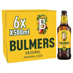 Tesco Bulmers Original Cider 6x500ml offer