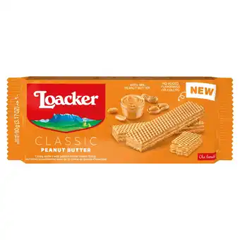 Tesco Loacker Classic Peanut Butter Wafers 90g offer