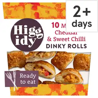 Tesco Higgidy Mature Cheddar & Sweet Chilli Dinky Rolls 170g offer