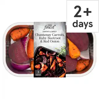 Tesco Tesco Finest Chantenay Carrots, Ruby Beetroot & Red Onion 400g offer