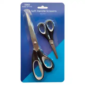 Tesco T.Soft Handled Scissors 2 Pack offer