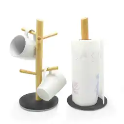 Tesco Van Gogh Kitchen Roll Stand 6 Mug Tree Holder Stand Tissue Paper Cup Rack offer