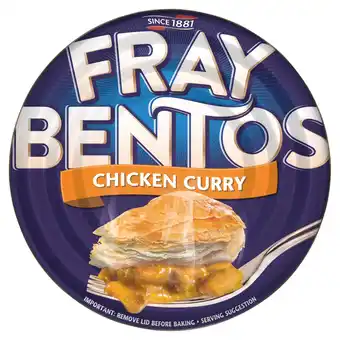 Tesco Fray Bentos Chicken Curry Pie 425g offer