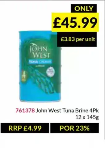 Musgrave MarketPlace John West Tuna Brine offer