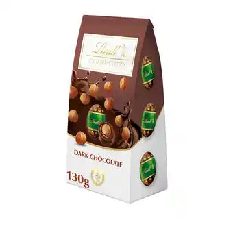 Tesco Lindt Gourmet Eggs Dark Chocolate with Whole Roasted Hazelnuts 130g offer