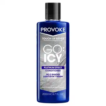 Tesco Provoke Touch Of Silver Go Icy Conditioner 200ml offer