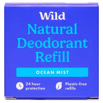 Tesco Wild Natural Deodorant Refill Ocean Mist 40g offer