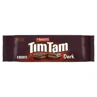 Tesco Tim Tam Dark Chocolaty Biscuit Bars x9 163g offer