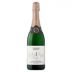 Tesco Thomson & Scott Noughty Dealcoholized Sparkling Chardonnay, 100% Chardonnay, 75cl offer