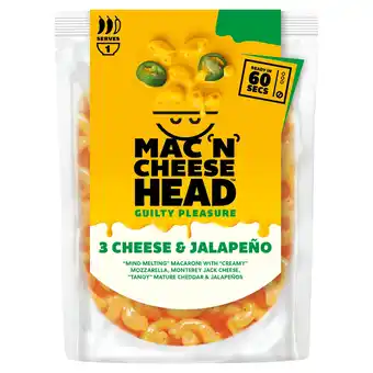 Tesco Mac 'N' Cheese Head Macaroni 3 Cheese & Jalapeno 200g offer