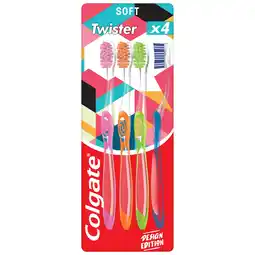 Tesco Tooth Brush Colgate Twister Design Edition 4pack offer