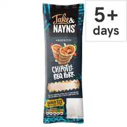Tesco Jake & Nayns Chipotle Bbq Pork Burrito 185G offer