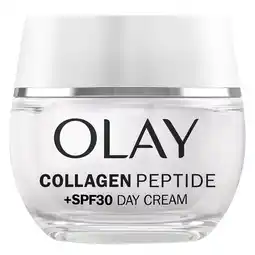 Tesco Olay Collagen Peptide SPF30 Refillable Day Cream 50ml offer