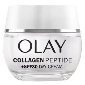 Tesco Olay Collagen Peptide SPF30 Refillable Day Cream 50ml offer