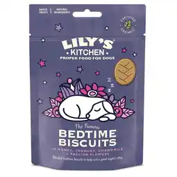 Tesco Lily's Kitchen Dog Treats Bedtime Biscuits 80g (Pack of 8) offer