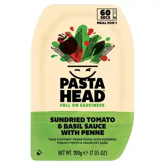 Tesco Pastahead Sundried Tomato & Basil Sauce with Penne Pasta 200g offer