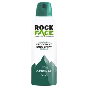 Tesco Rock Face Active Body Spray 200Ml offer