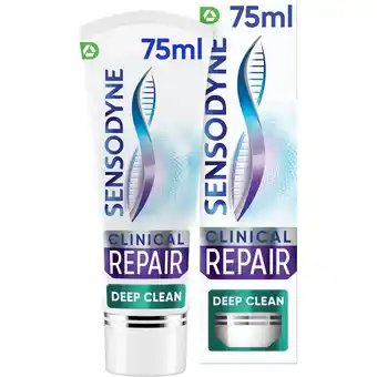 Tesco Sensodyne Clinical Repair Deep Clean Toothpaste 75ml offer