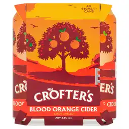 Tesco Crofter's Blood Orange Cider 4x440ml offer