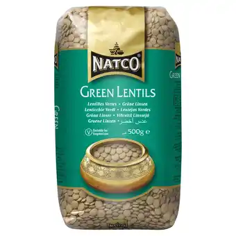 Tesco Natco Green Lentils 500g offer