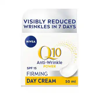 Tesco NIVEA Q10 Power Anti-Wrinkle Day Cream Moisturiser SPF15 50ml offer