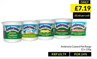 Musgrave MarketPlace Ambrosia Custard Pot Range offer