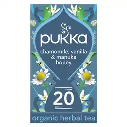 Tesco Pukka Organic Vanilla & Manuka 20 Tea Bags 32G offer