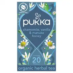 Tesco Pukka Organic Vanilla & Manuka 20 Tea Bags 32G offer