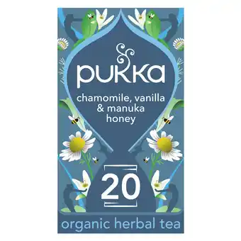 Tesco Pukka Organic Vanilla & Manuka 20 Tea Bags 32G offer