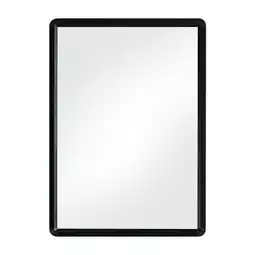 Tesco Living and Home Bathroom Rectangular Mirror for Wall Hanging - 50cm x 70cm - Black offer