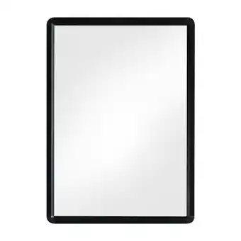 Tesco Living and Home Bathroom Rectangular Mirror for Wall Hanging - 50cm x 70cm - Black offer