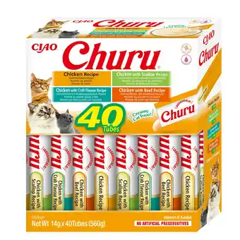 Tesco Churu Variety Box: Chicken Flavours (40 x 14g) offer