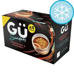 Tesco Gu Frozen Caramel, Chocolate & Hazelnut Sundae 4 x 79g offer